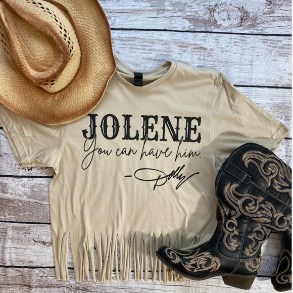 West Mitten Designs Tops - Jolene Dolly Fringe Tee